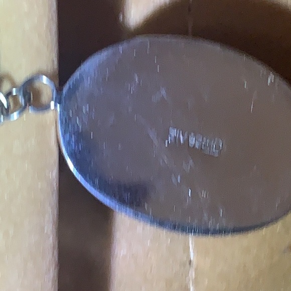 MARKED ZIV 925 ID ROUND BALTIC AMBER STERLING LINK BRACELET 7" - Picture 3 of 3